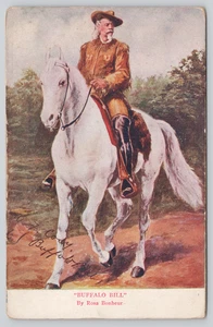 Postkarte Buffalo Bill Cody zu Pferd von Rosa Bonheur - Amerikanischer alter Westen - Bild 1 von 2