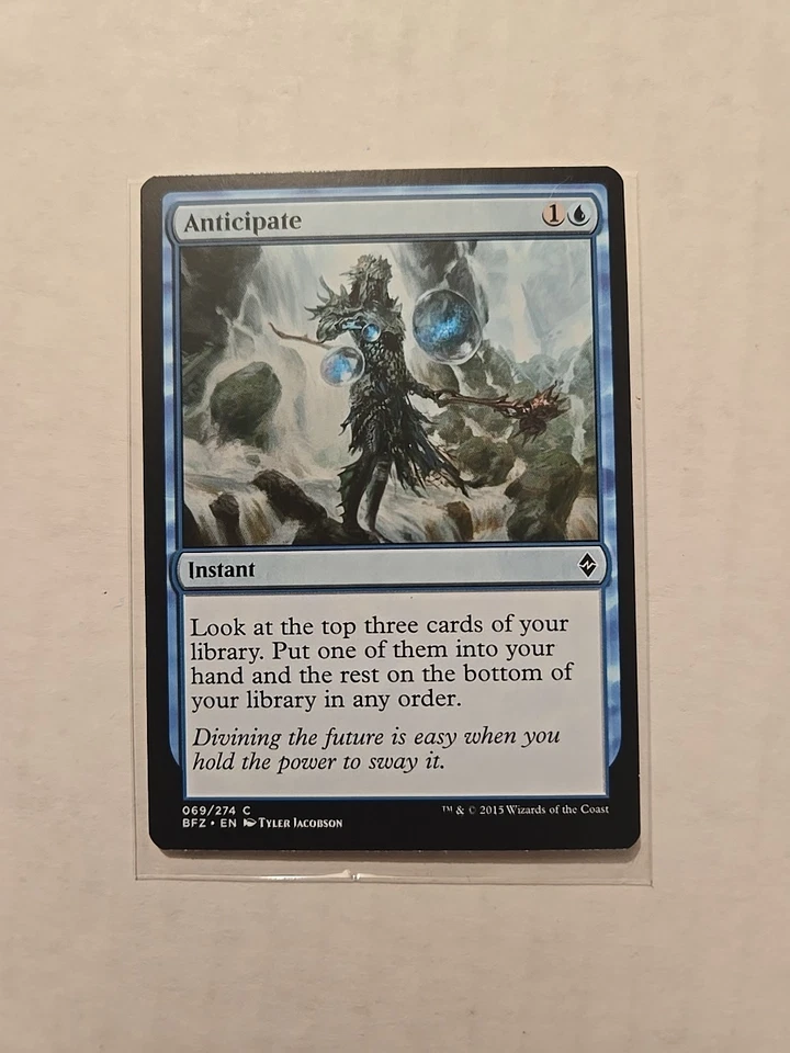 Anticipate - Battle for Zendikar - LP - MTG Magic - Common - Instant  - Image 1 of 1