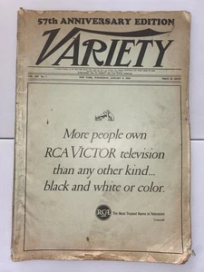 Variety Magazine 1963 Anniversary Issue RCA Victor History Hysteria. - Bild 1 von 5