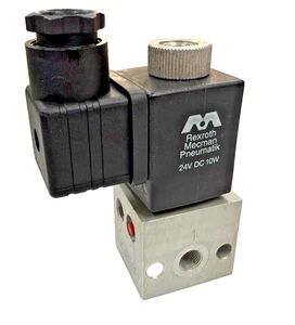 Rexroth Aventics 2991169410 3/2 NC G1/8 Pneumatic Solenoid Valve 24V DC 10 bar - Picture 1 of 6