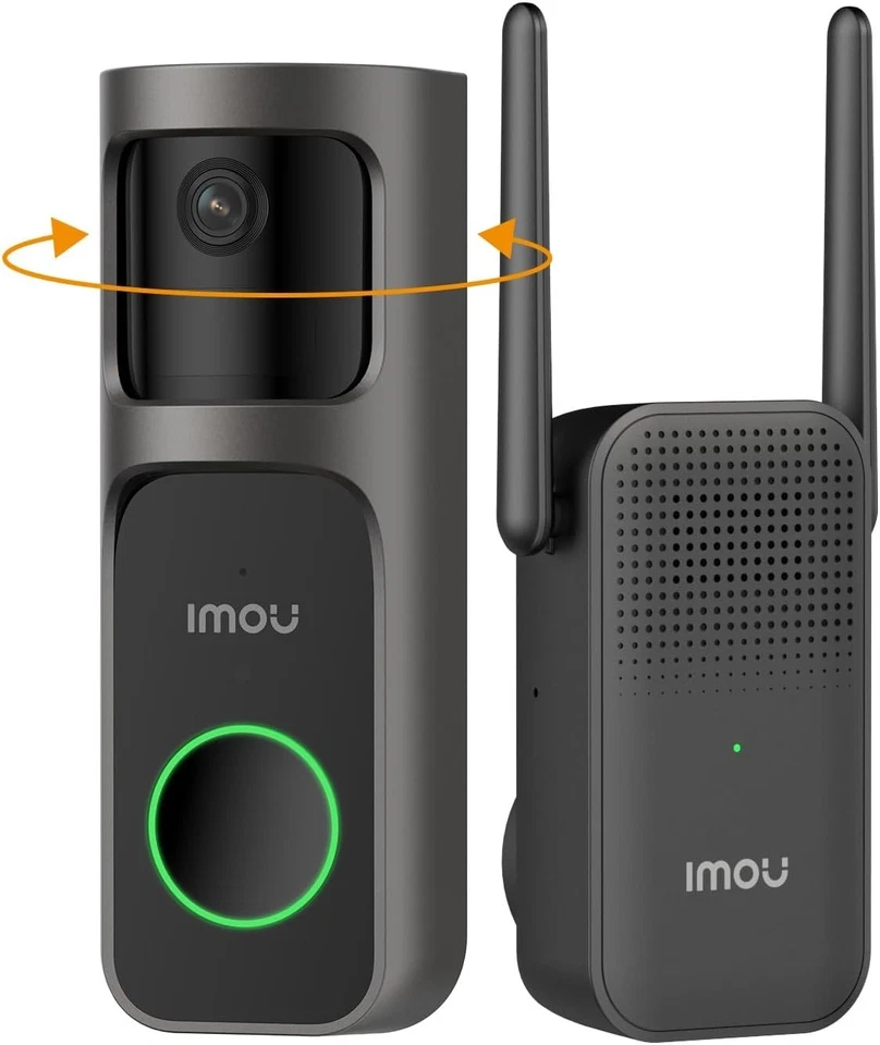 IMOU DB2S Video Doorbell Camera 2K 3MP WiFi with Chime - Image 1 of 4