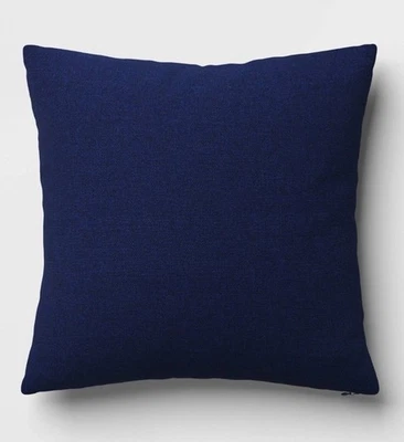 Threshold 18"x18" Outdoor Square Decorative Pillow Cover Navy Blue New - Image 1 of 4