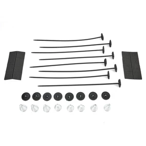2x Car Black High-Quality Electric Radiator Fan Mounting Set Ties Straps - Picture 1 of 24