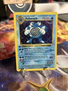 Poliwrath 13/102 1st Edition Base Set (Shadowless) Holo - Picture 1 of 6