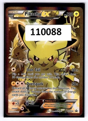 (110088) PIKACHU EX XY124 Pokemon XY Black Star Promo Card RED & BLUE COLLECTION - Image 1 of 4