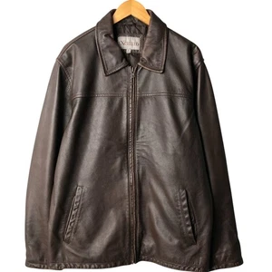 Used EXCELLED swing top leather jacket men's size XL - Picture 1 of 13