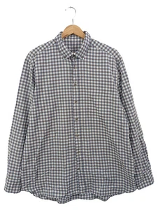 VAN LAACK Camicia Uomo Blu Marrone A Quadri Cotone (IT 44, EU 40) - Foto 1 di 6