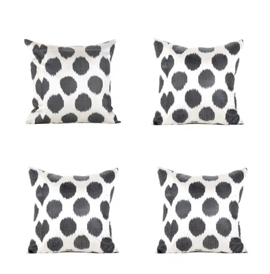 Ikat Pillow Cover Uzbek SET of 4 pcs 19.69"x20.08" Brand New Fast Shipment 08279 - Image 1 of 4