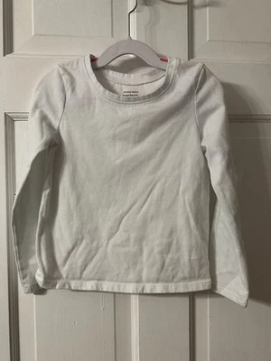 JUMPING BEANS - Softest Tee Solid White Long Sleeve Shirt - Size 5T - Image 1 of 3
