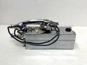 Dispositivo de comunicación de dial giratorio industrial teléfono cromado de alta resistencia vintage - Imagen 1 de 13