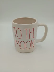 Rae Dunn To The Moon Tasse Elfenbein Rot - Bild 1 von 6