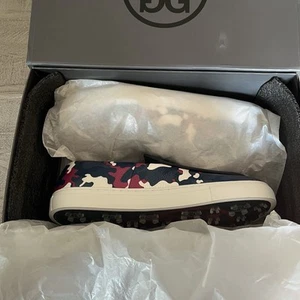 NUOVO Uomo Taglia 10 G/FORE RARA EDIZIONE LIMITATA! Scarpe da golf mocassino belga CAMO blu - Foto 1 di 5