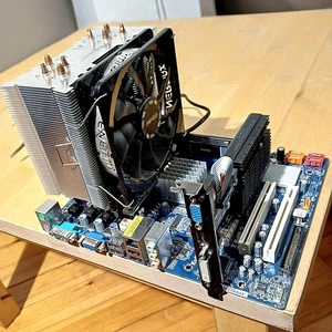 Intel Core 2 Quad Q6600 HDMI Grafikkarte ASrock Mainboard 4GB RAM CPU BUNDLE  - Bild 1 von 13