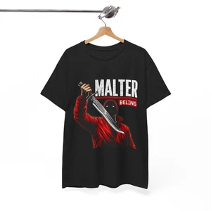 Men's Scary Halloween Shirt Horror Movie Costume Serial Killer T-Shirt - Picture 1 of 13