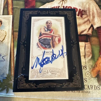 2012 Topps Allen & Ginter's - Framed Mini Autographs Meadowlark Lemon #AGA-MLE - Image 1 of 2