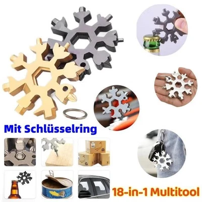 18 in 1 Werkzeug Schneeflocken Multitool Multifunktionswerkzeug Zange Messer 2-1 - Bild 1 von 4