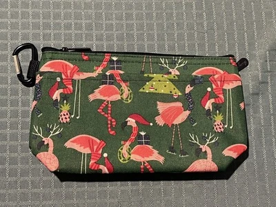 Bolsa con clip transparente Thirty-One 9733AL050000 patrón festivo flamencos Foto 1 de 4