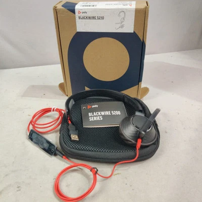 Poly Blackwire 5200 Series C5210T USB Monoaural Headset - New Open Box - Image 1 of 4