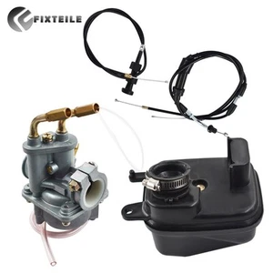 Für Yamaha Y ZINGER PW 50 PW50 Carburetor Air Filter & Throttle Choke Cable Carb - Bild 1 von 9