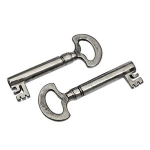 Matching Pair of CABINET KEYS 50mm - Antique Key x 2 - Vintage Keys - ref.k229 - Picture 1 of 5