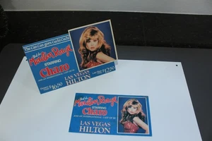Cartolina pubblicitaria e messaggio vintage Charo At Las Vegas Hilton Cuchi Cuchi - Foto 1 di 10