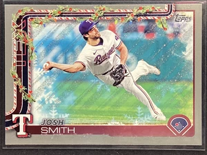 2025 Topps Holiday Silver Glitter Parallel #H163 Josh Smith Texas Rangers - Imagen 1 de 2