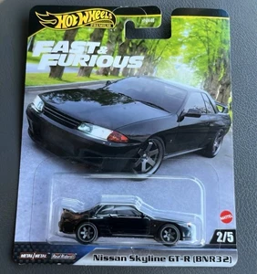 Hot Wheels Premium Nissan Skyline GT-R R32 Black Fast and Furious - Picture 1 of 1