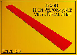 6"x60" Vinyl Windshield Banner Decal Strip Racing Stripe Sticker Window Blank