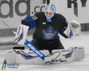 Joseph Woll Toronto Maple Leafs Epic Save Signed Photo Autograph Print - Picture 1 of 6