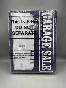 Garage Sale Yard Signs Blue And White Large 15" X 12" Lot of 12 Signs Brand NEW - Picture 1 of 4
