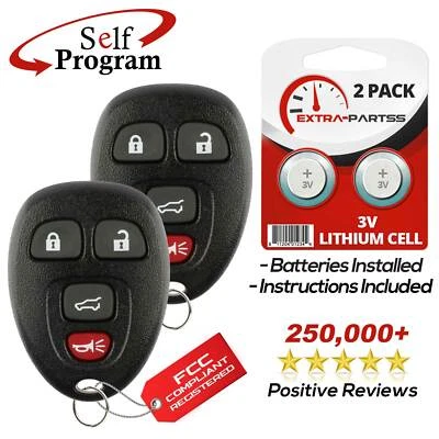 2 For 2007 2008 2009 2010 2011 2012 2013 2014 Chevrolet Tahoe Car Remote Key Fob - Image 1 of 4
