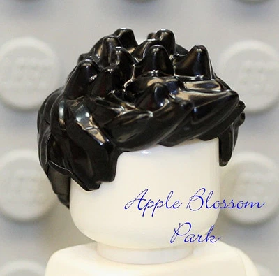 NUEVO Lego Minifigura Niño Puntas PELO NEGRO - Policía Hombre Minifigura Equipo Cabeza Puntiaguda Foto 1 de 4