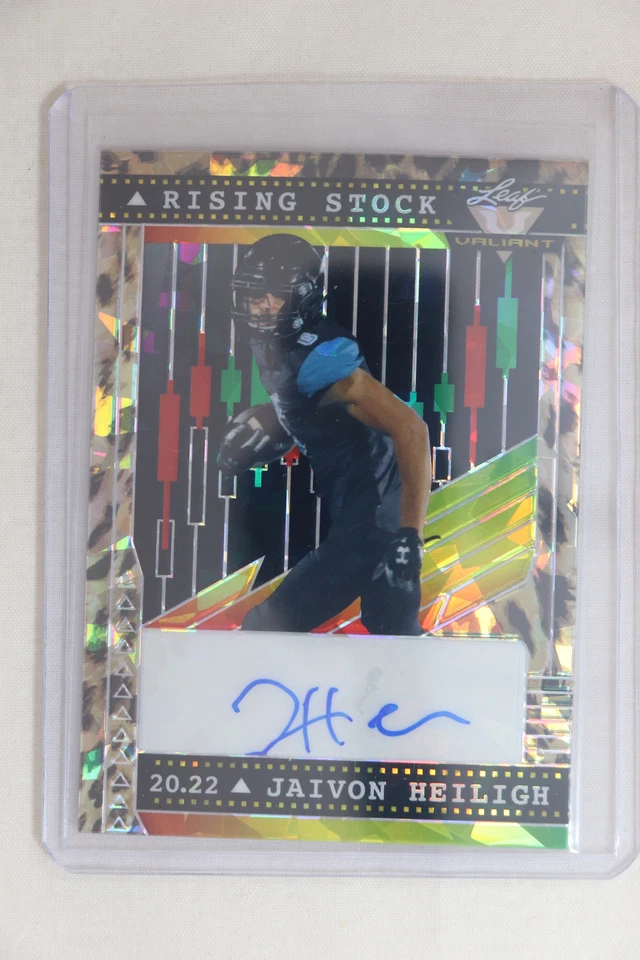 Jaivon Heiligh - 2022 Leaf Valiant Football Rising Star Autograph #2/5 - Image 1 of 2