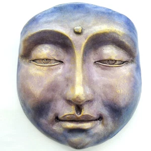 Original handgefertigte Buddha Sammler Skulptur, beruhigende Wandkunst Deko - Bild 1 von 13