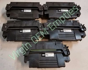 5 oryginalnych pustych kaset z tonerem laserowym HP 98X DARMOWA WYSYŁKA 92298X - Zdjęcie 1 z 1