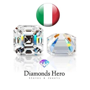Diamante in Moissanite Asscher Diamond da 0.60ct a 8.5ct colori da D a EF - Foto 1 di 13