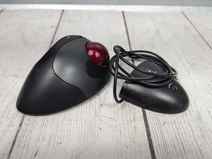 Logitech Cordless Optical Trackman T-RB22 Mouse + Receiver TESTED TRB22 T RB22 - Picture 1 of 3