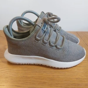 Adidas tubular shadow -Womens Trainers Sparkly Green Khaki UK Size 4 Shoes Used - Picture 1 of 9