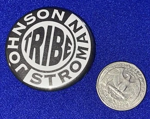 vintage RARE 1990s Johnson Stroman Tribe COMIC PINBACK/BADGE - Picture 1 of 2