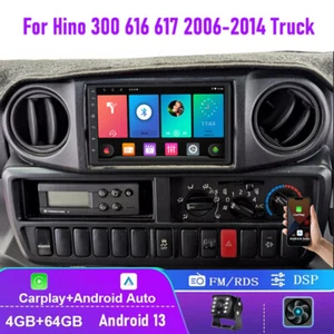 7" For Truck Hino 300 616 617 2006-2014 Carplay Android Auto Head Unit Car Radio - Picture 1 of 16