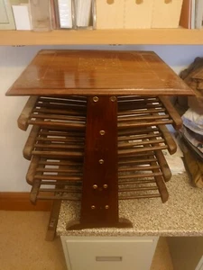 Vintage Farmhouse Spindle Magazine Record Rack Holder - Picture 1 of 4
