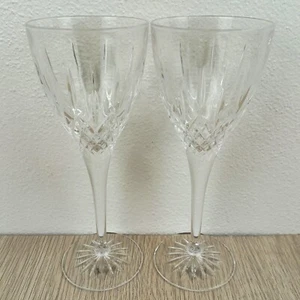 Bohemia Crystal Dessert Wine Glass Set of 2 Lead Crystal 24% PBO Stemmed 19cm - Picture 1 of 5