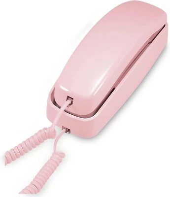 AT&T 210 Basic Trimline Corded Phone Single Line No AC Power Required Pink - Image 1 of 4