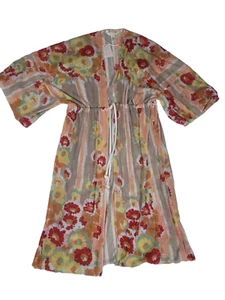 NEU Loren Conrad Robe Krawatte vorne durchsichtig Kimono Strandabdeckung neu mit Etikett Einheitsgröße für die meisten - Bild 1 von 9