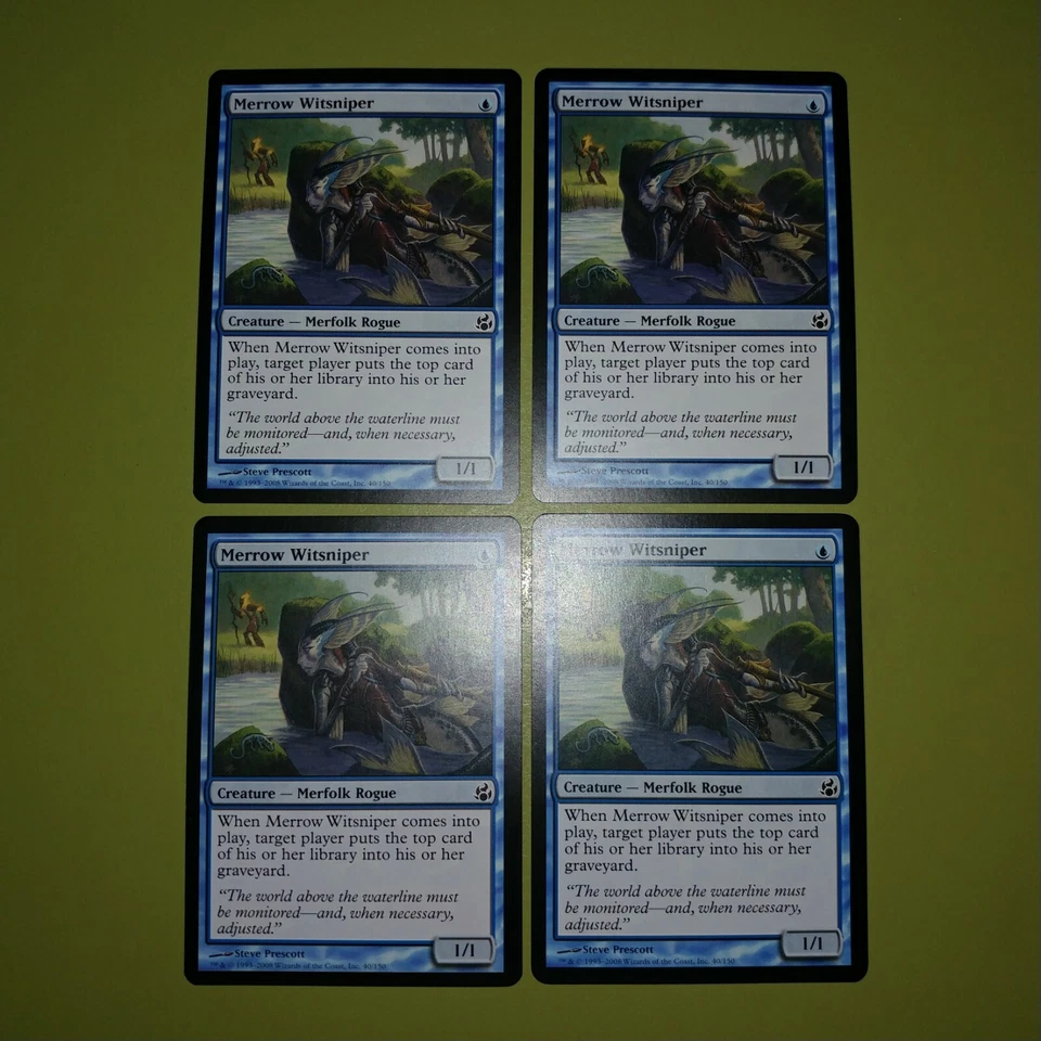 Merrow Witsniper x4 Morningtide 4x Playset Magic the Gathering MTG  - Image 1 of 1