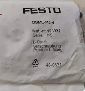 10pcs/pack NEW FESTO connector QSML-M3-4 - Picture 1 of 4