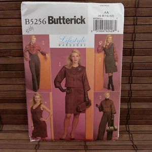 Womens Wardrobe 6 8 10 12 Butterick B5256 Uncut Sewing Pattern Jacket Dress - Picture 1 of 7