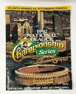 MLB Pittsburgh Pirates vs Atlanta Braves 1992 Official Yearbook - Picture 1 of 1