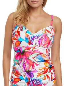 Tankini Fantasie ZS6482MUI 34D Multi Paradise Bay Twist Front UW TOP SOLO NUEVO CON ETIQUETAS - Imagen 1 de 2