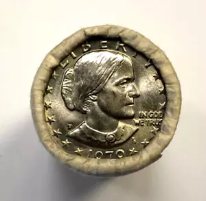 1979 P Susan B. Anthony Dollar OBW Uncirculated $25 Roll BRINKS INC - Picture 1 of 4